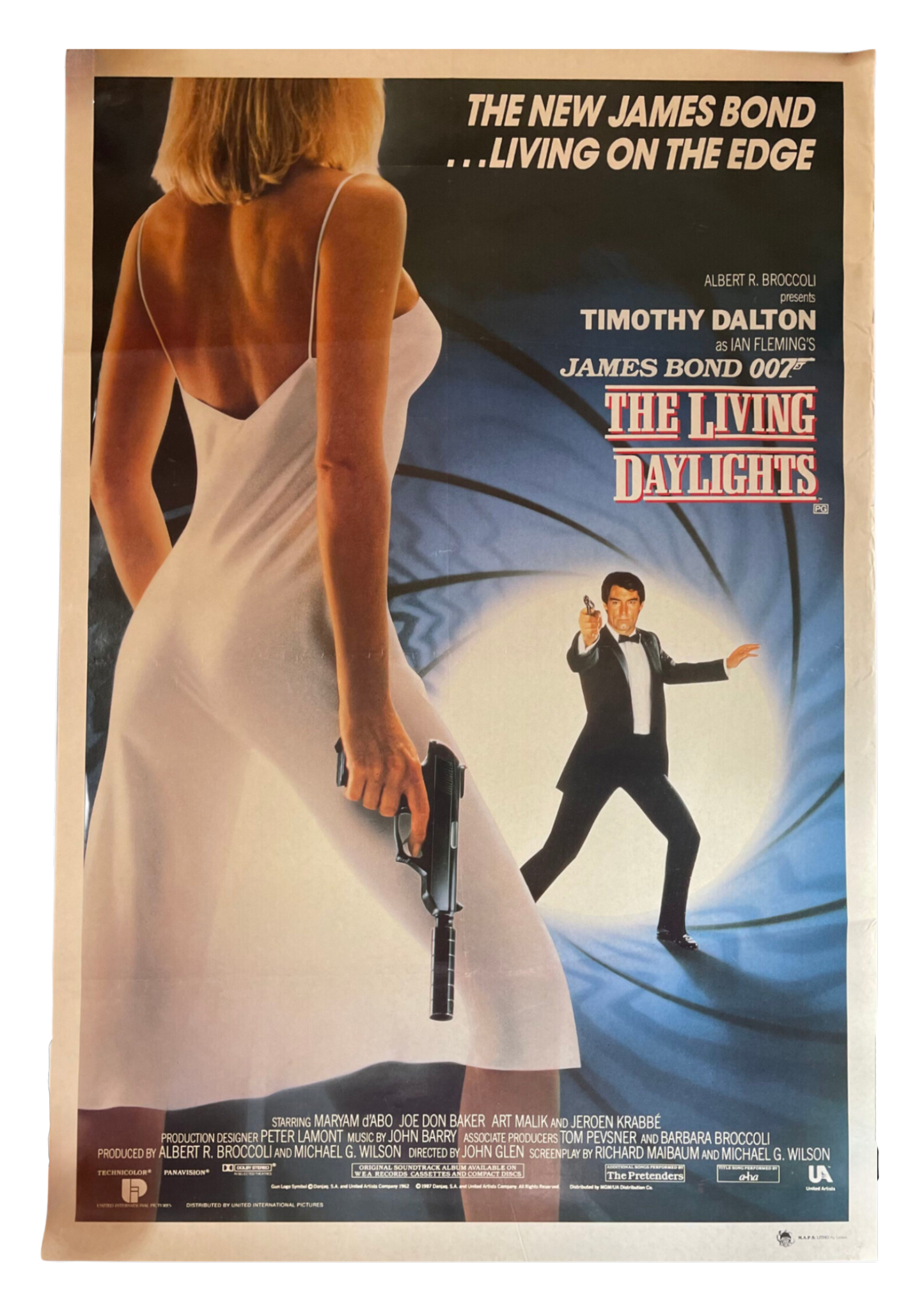 James Bond The Living Daylights (1987) Timothy Dalton - One Sheet