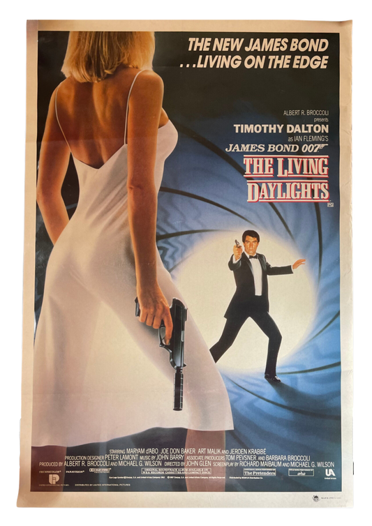 James Bond The Living Daylights (1987) Timothy Dalton - One Sheet
