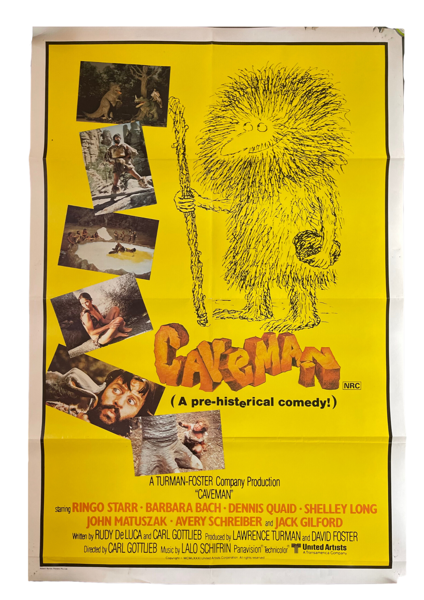 Caveman (1981) Ringo Starr - One Sheet
