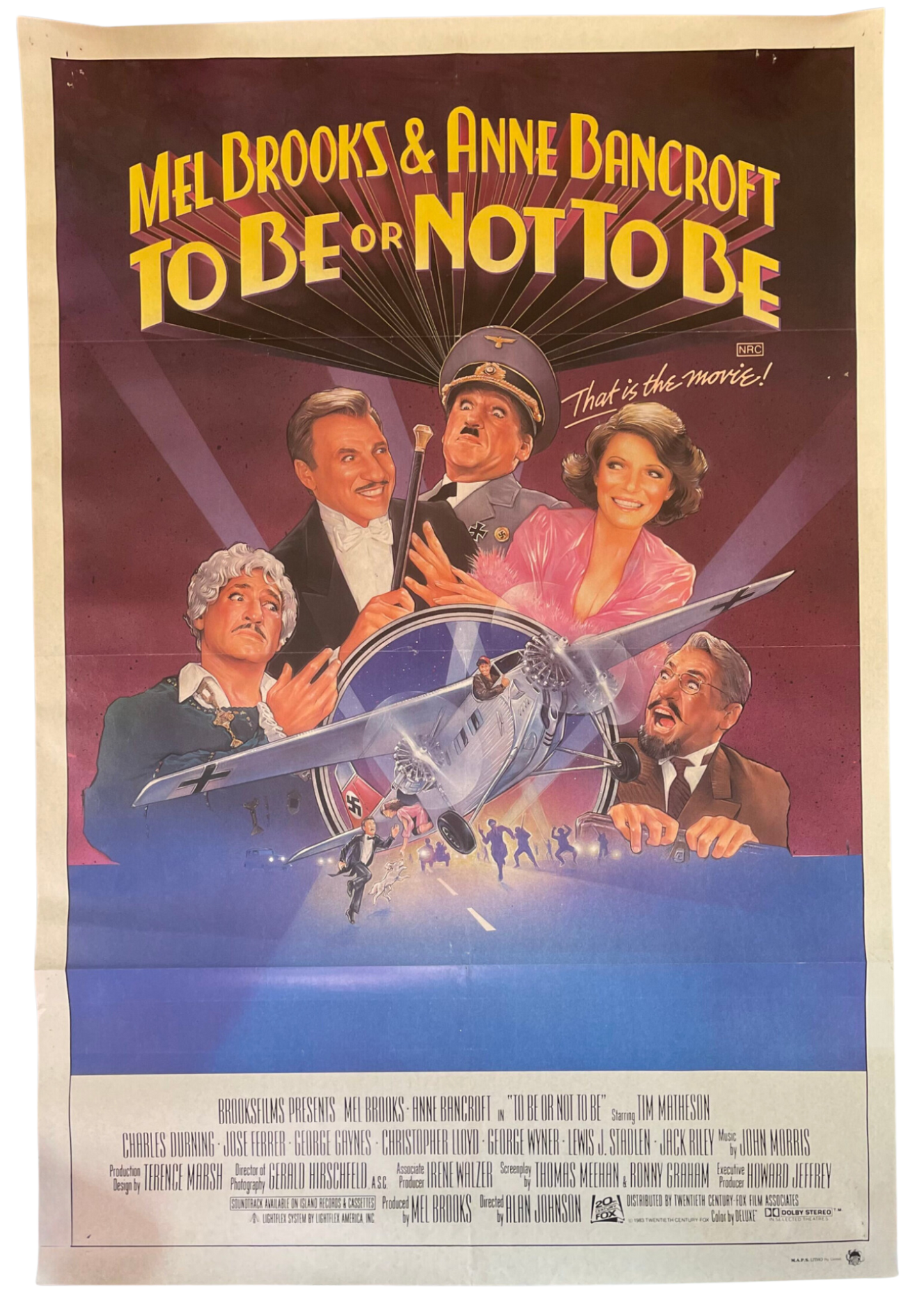 To Be Or Not To Be (1986) Mel Brooks - One Sheet