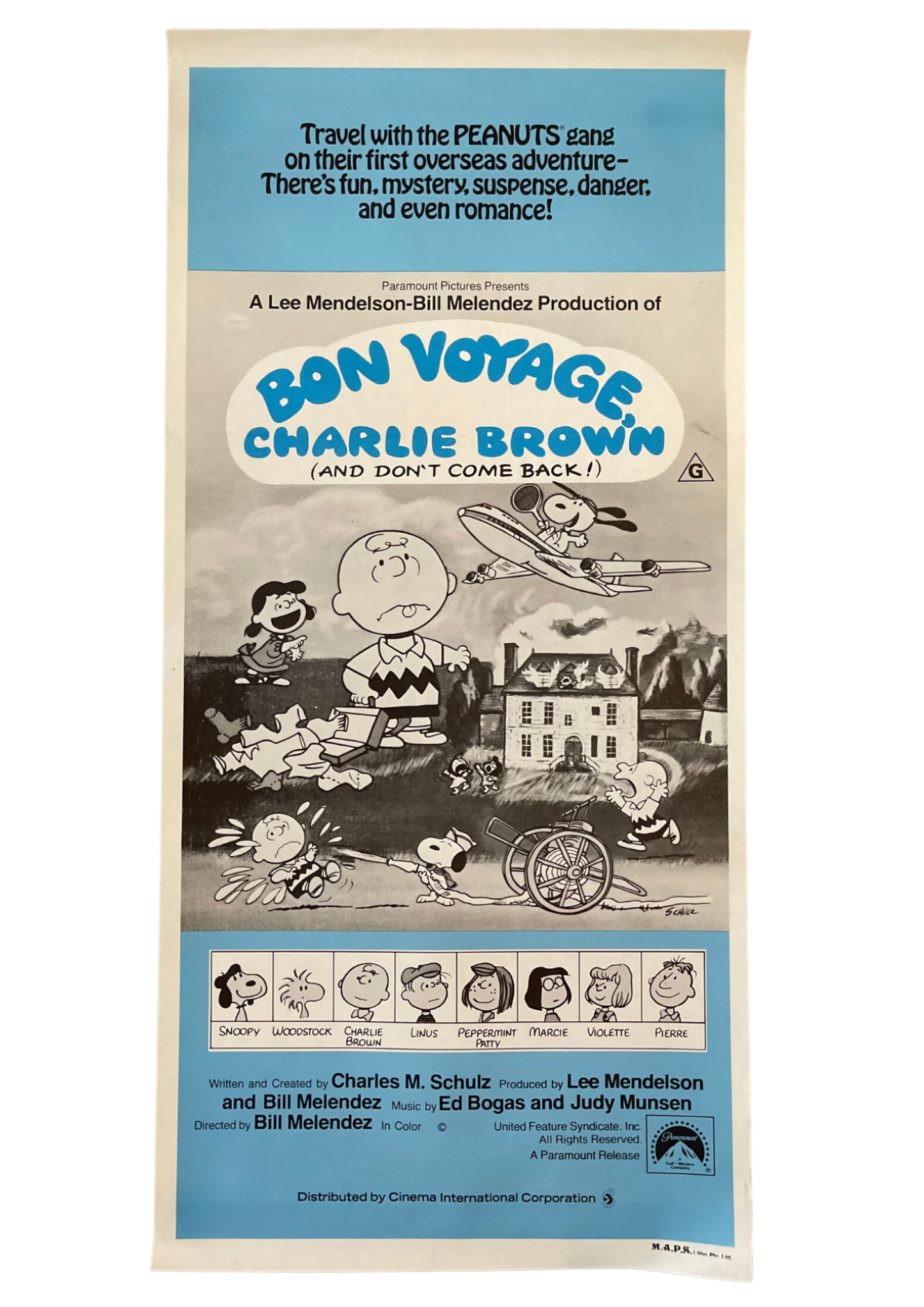 Bon Voyage, Charlie Brown (and Don't Come Back!) (1980) - Daybill