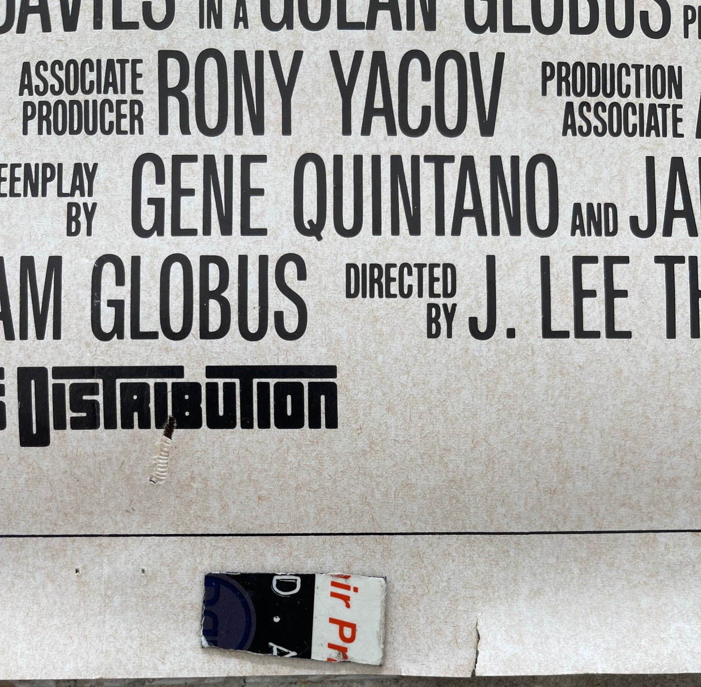 King Solomon's Mines (1985) - One Sheet