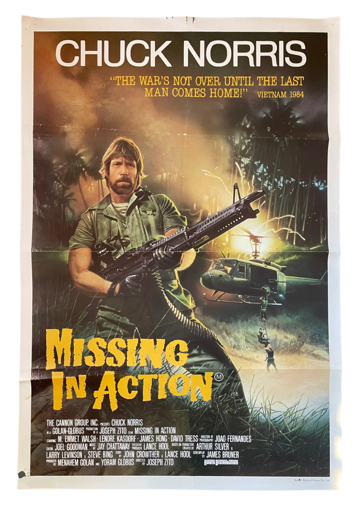 Missing In Action (1984) Chuck Norris - One Sheet