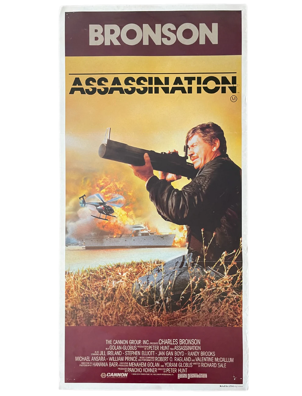 Assassination (1987) Charles Bronson - Daybill