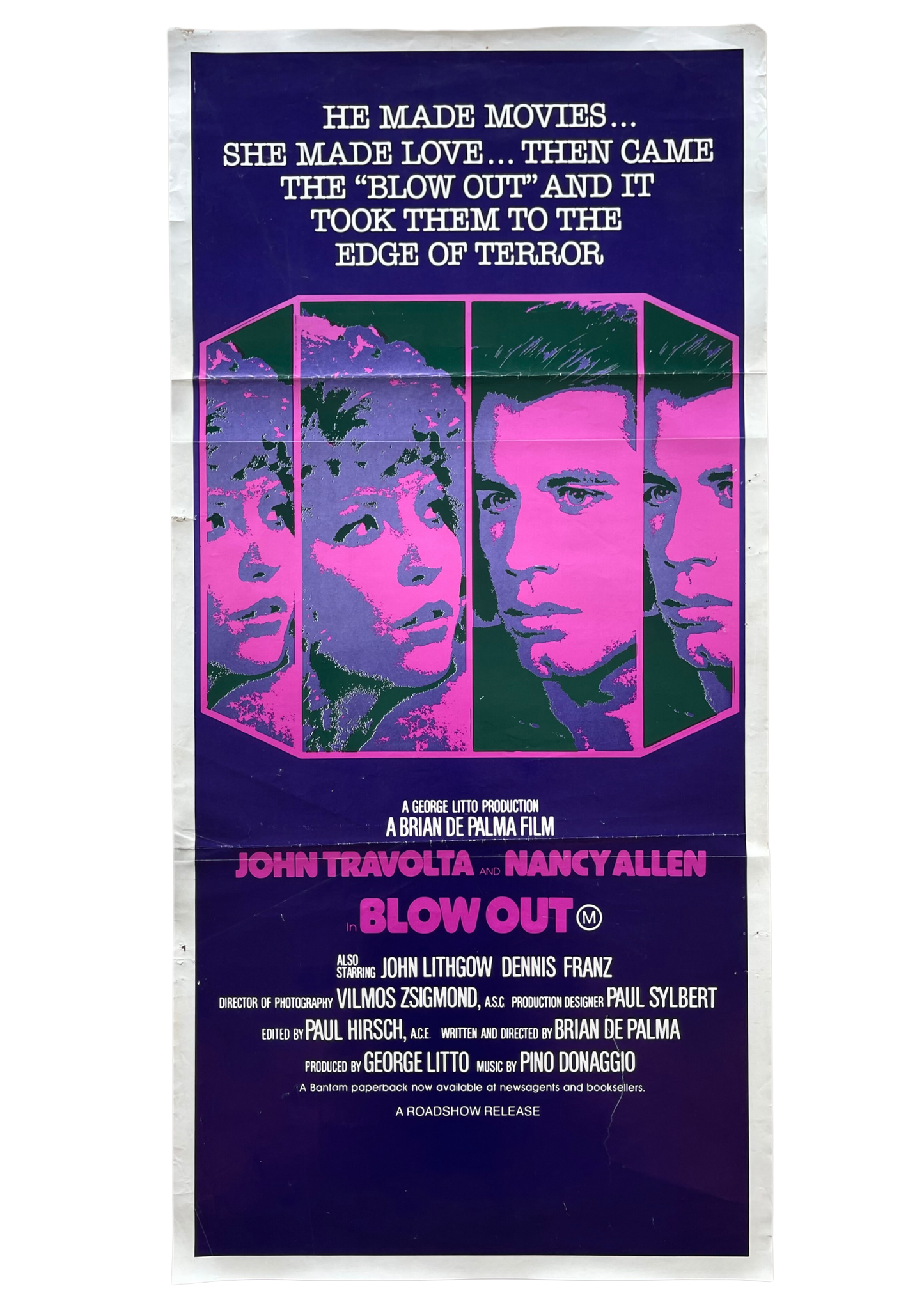 Blow Out (1981) - Daybill