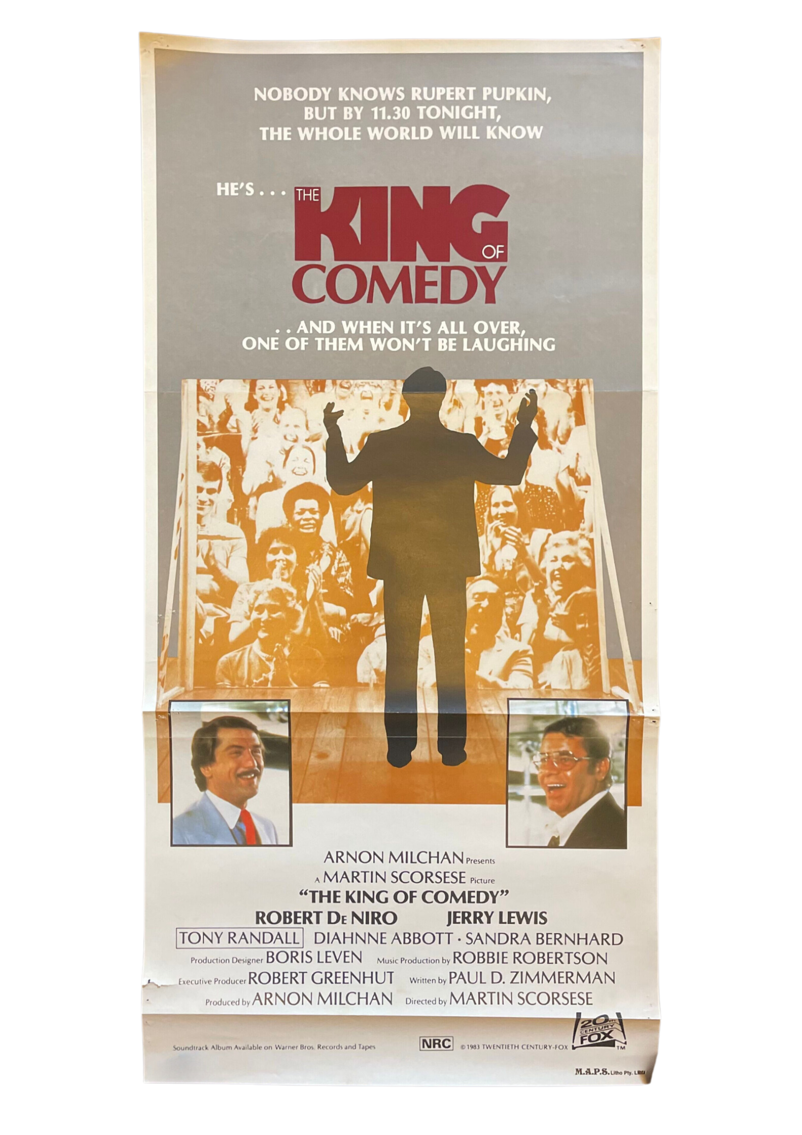 The King Of Comedy 1982 Daybill Vintage Posters AU the-king-of-comedy-1982-daybill-vintage-posters-au