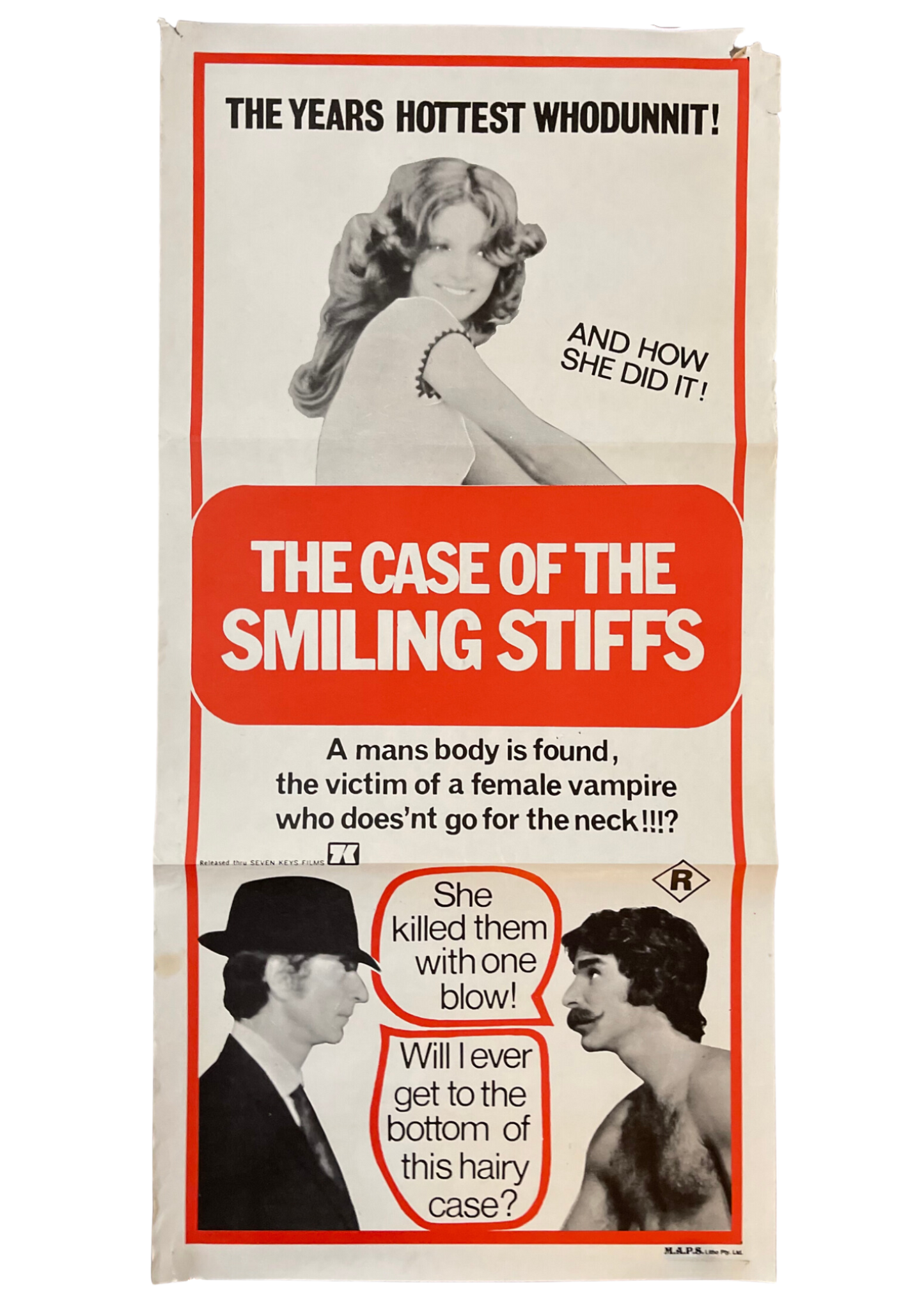 The Case of the Smiling Stiffs (1973) - Daybill