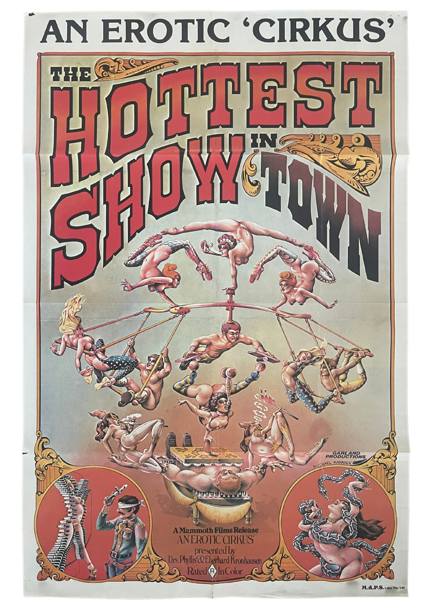 An Erotic 'Cirkus' The Hottest Show in Town (1974) - One Sheet