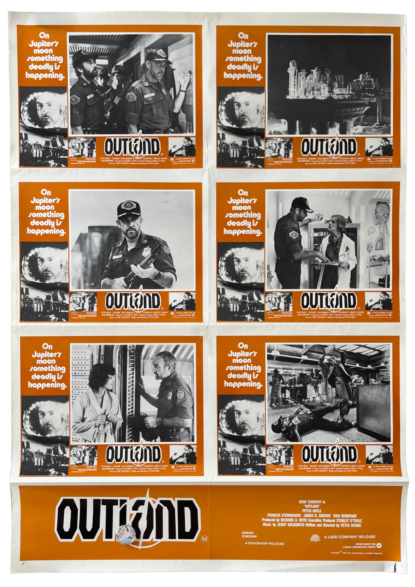 Outland (1981) - Lobby Card Sheet