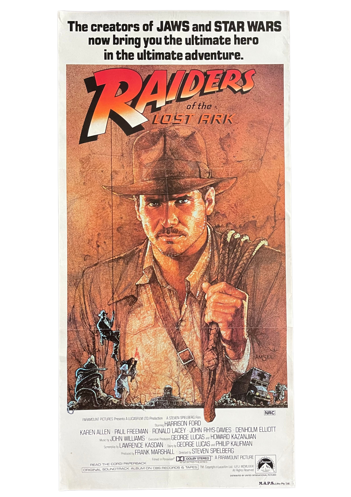 Raiders Of The Lost Ark (1981) - Daybill