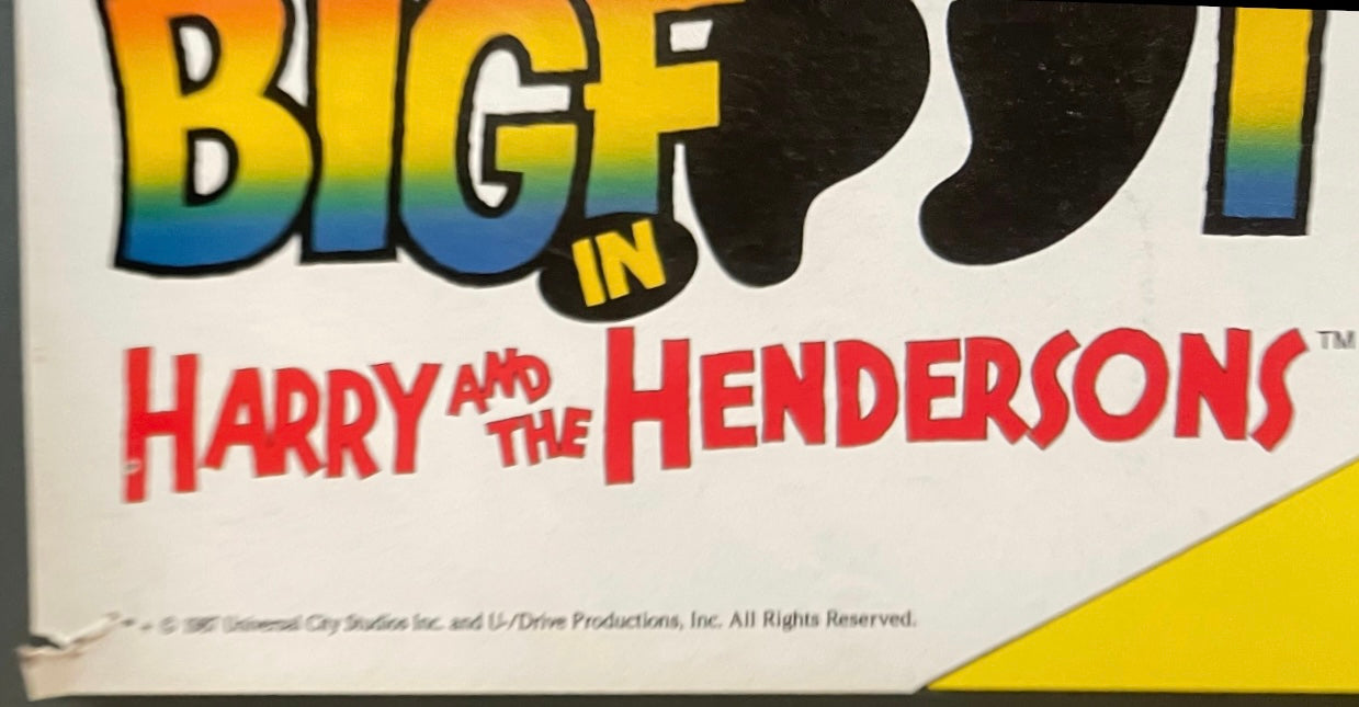 Bigfoot in Harry and the Henderson’s (1987) - One Sheet