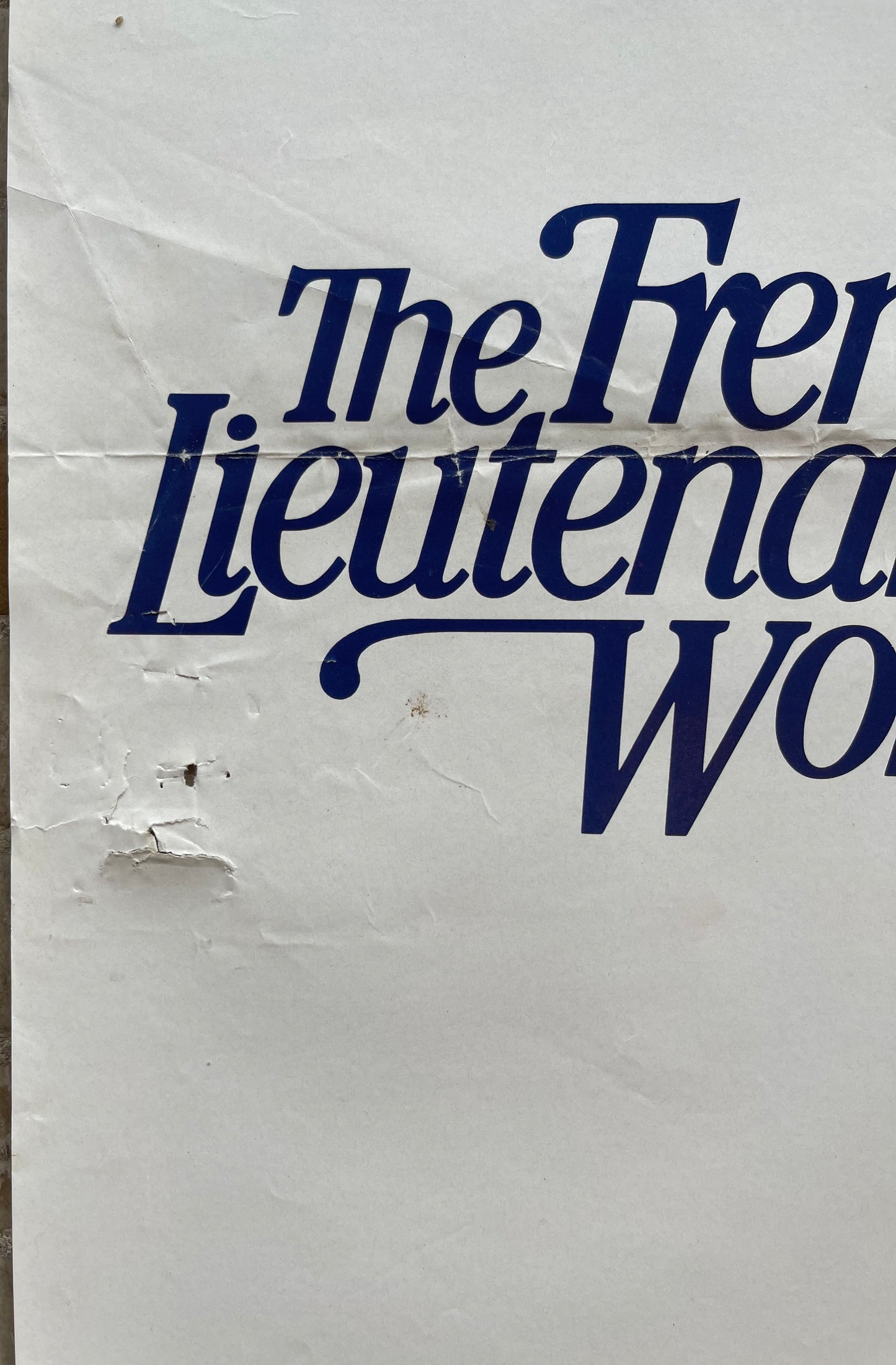 The French Lieutenant's Woman - Meryl Streep (1981)-  Daybill