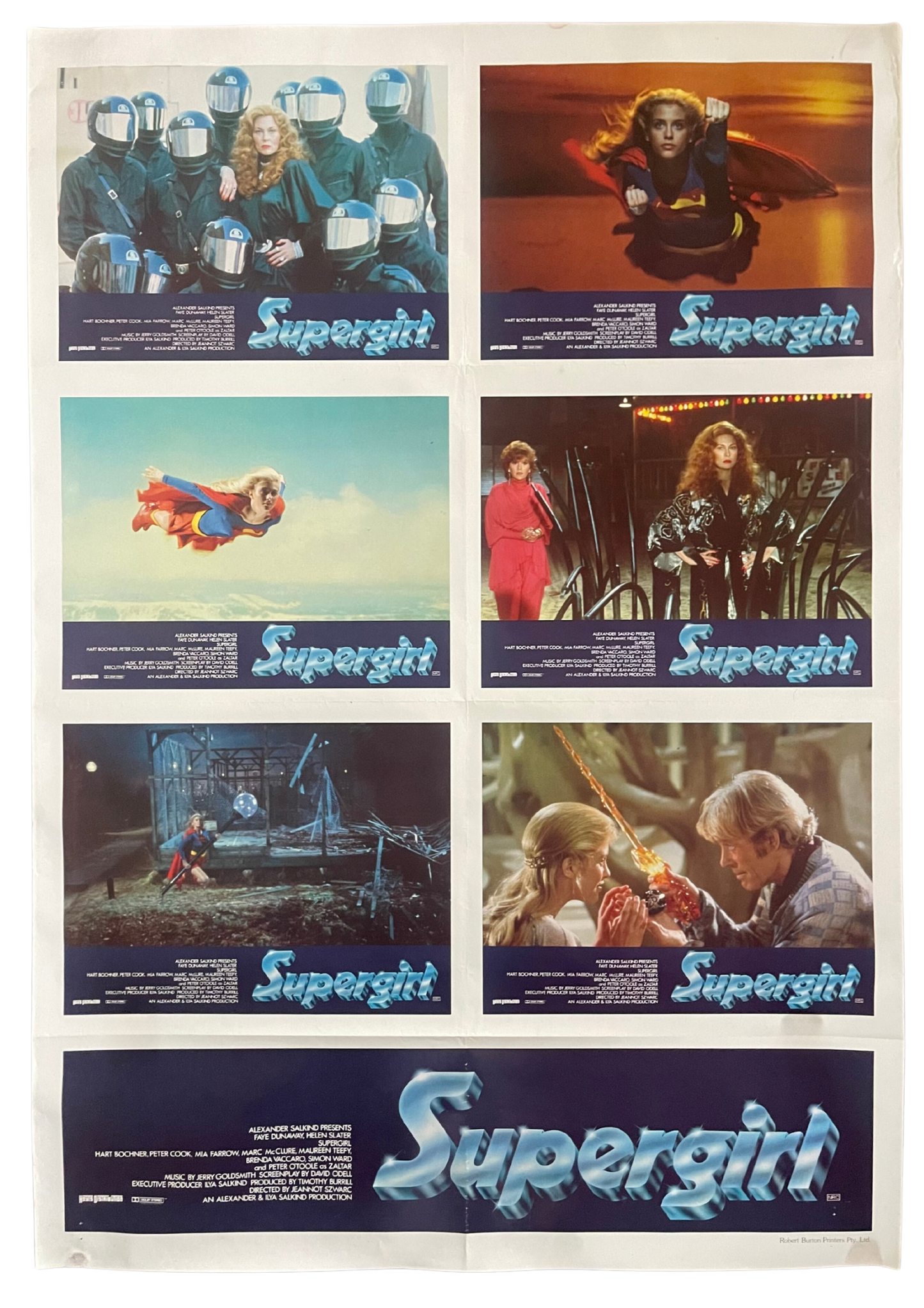 Supergirl (1984) - Lobby card Sheet