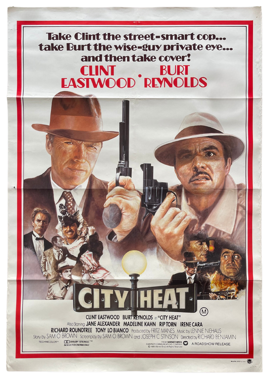 City Heat (1981) Clint Eastwood Burt Reynolds - One Sheet