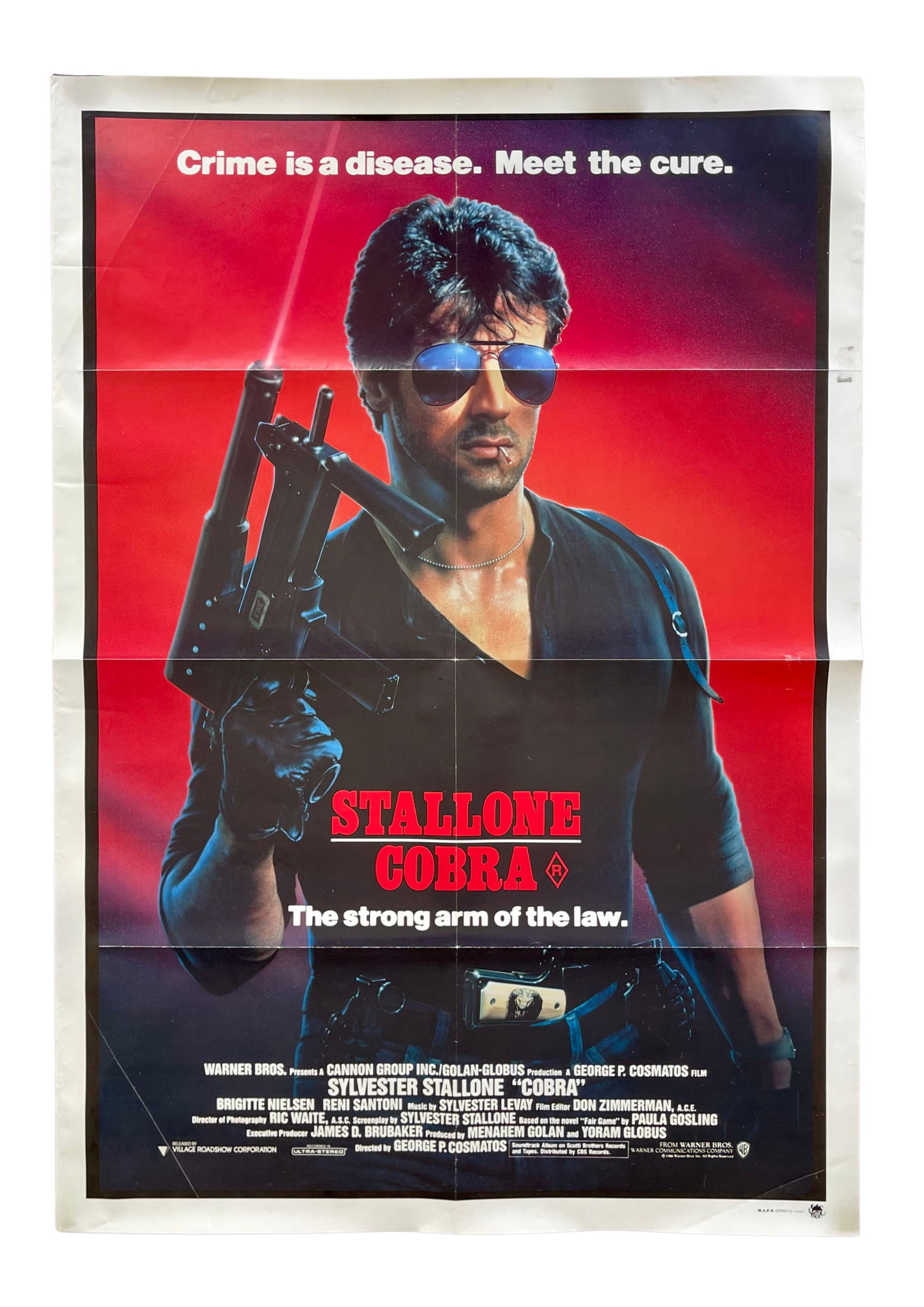 Cobra (1986) Sylvester Stallone - One Sheet