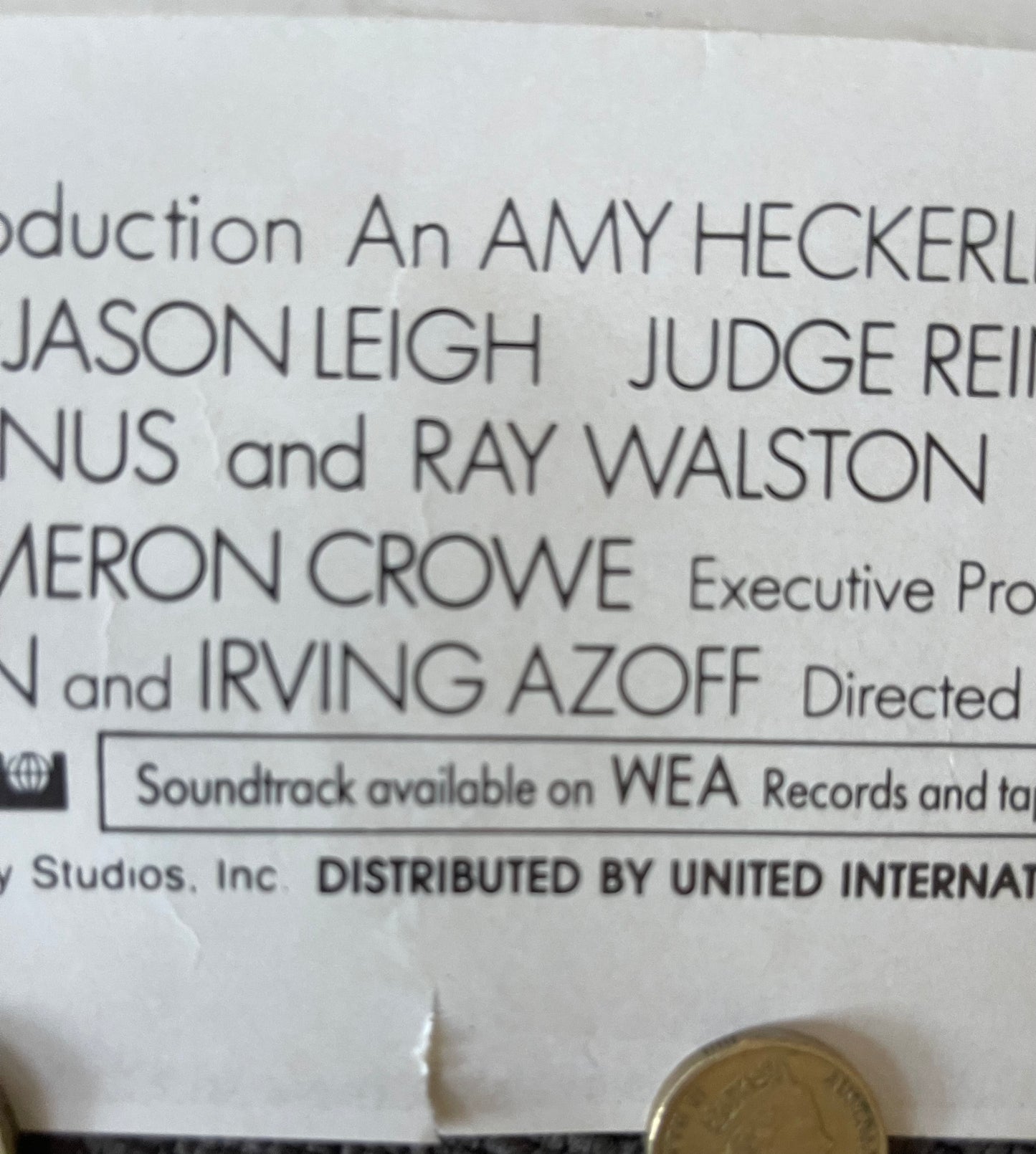 Fast Times (1982)- Daybill