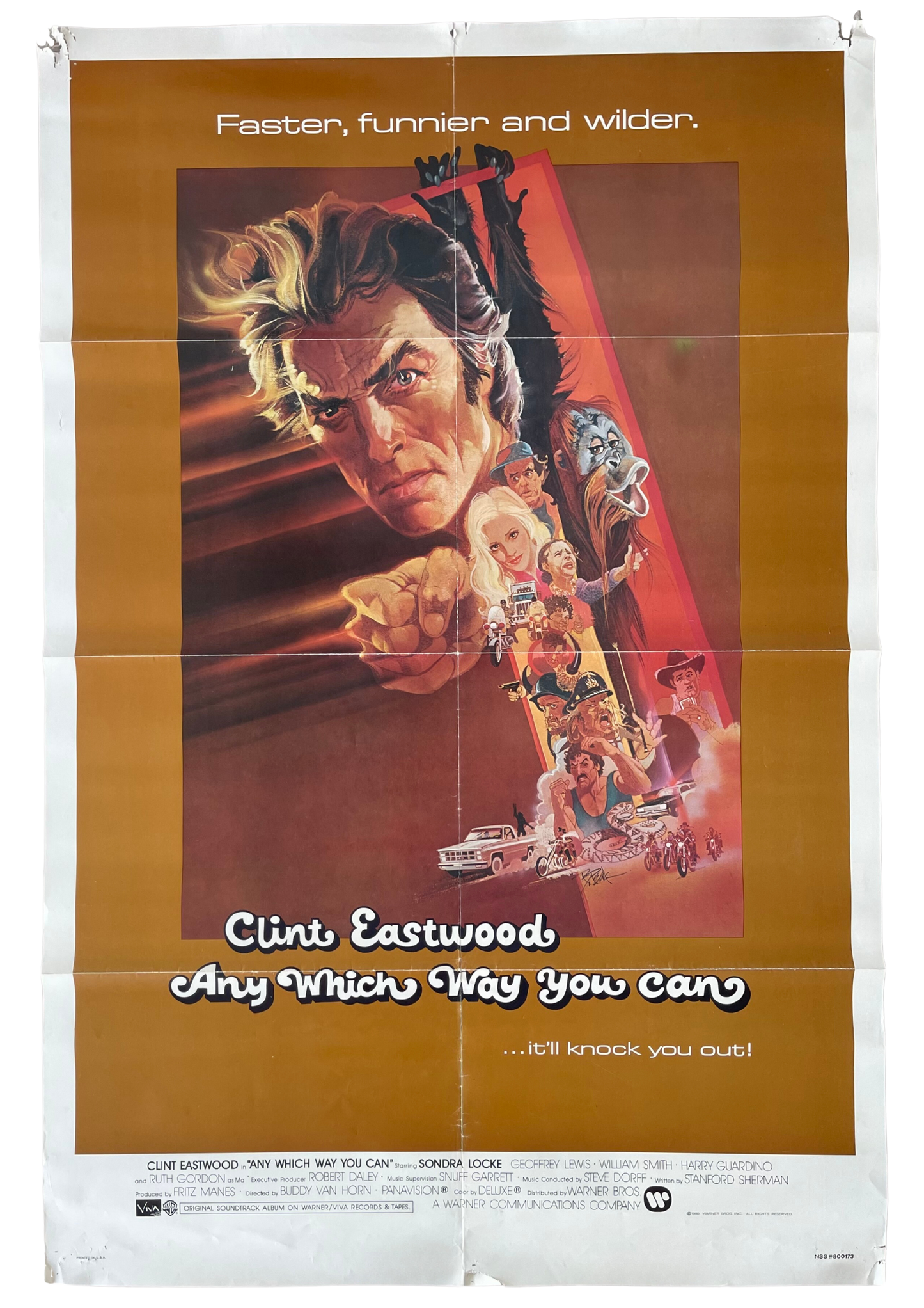 Any Which Way You Can (1980) Clint Eastwood - One Sheet