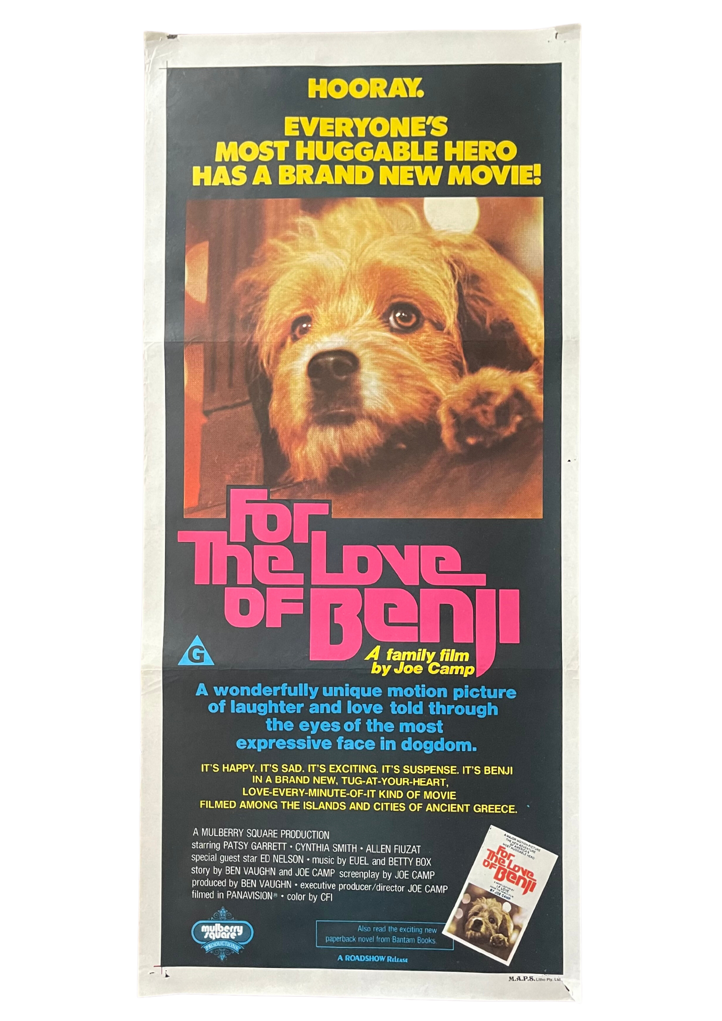 For The Love Of Benji (1977) - Daybill