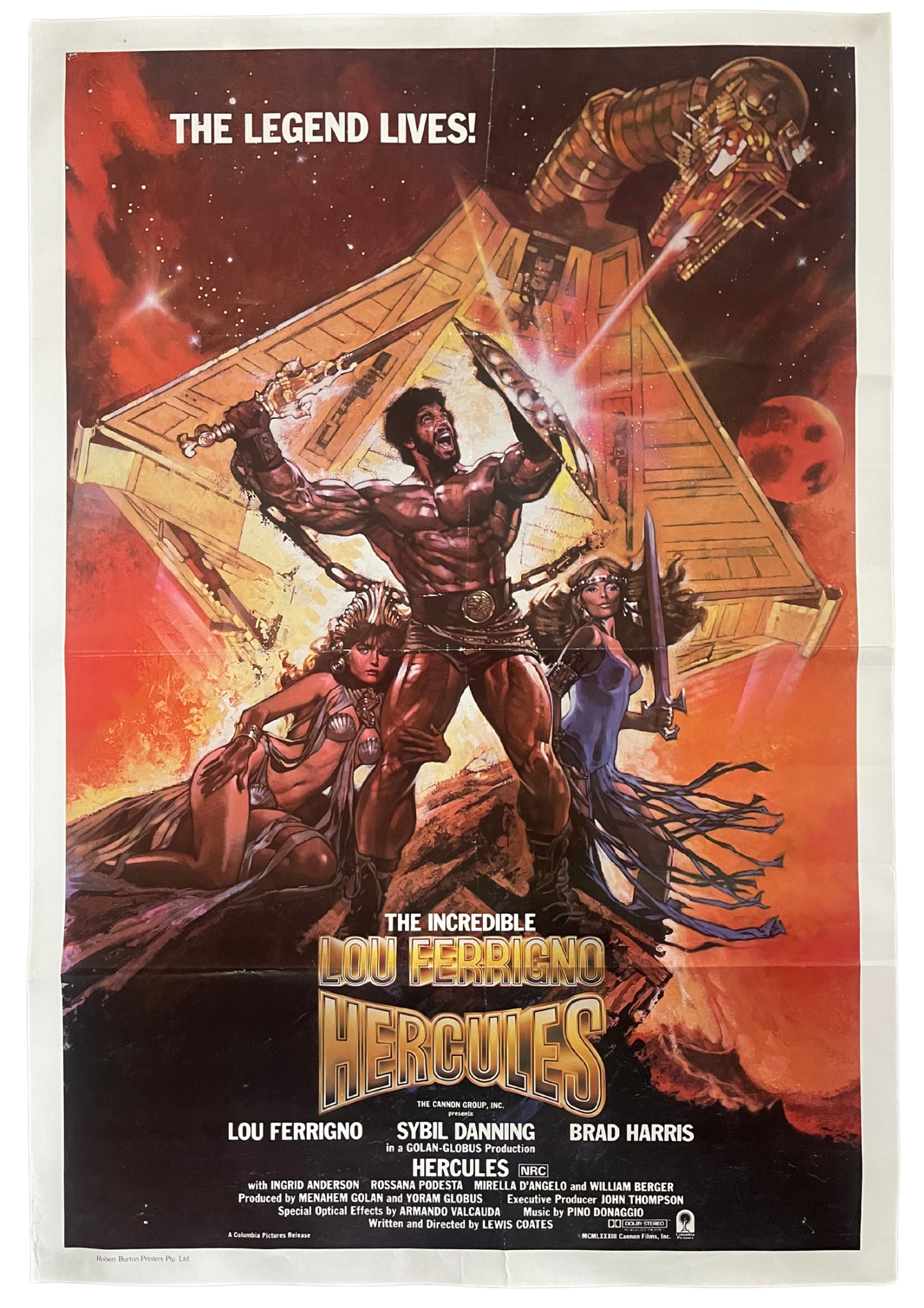 Hercules (1983) Lou Ferrigno - One Sheet
