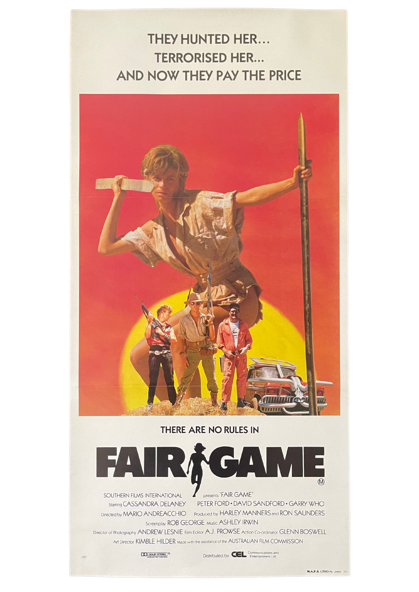 Fair Game (1986) - Daybill