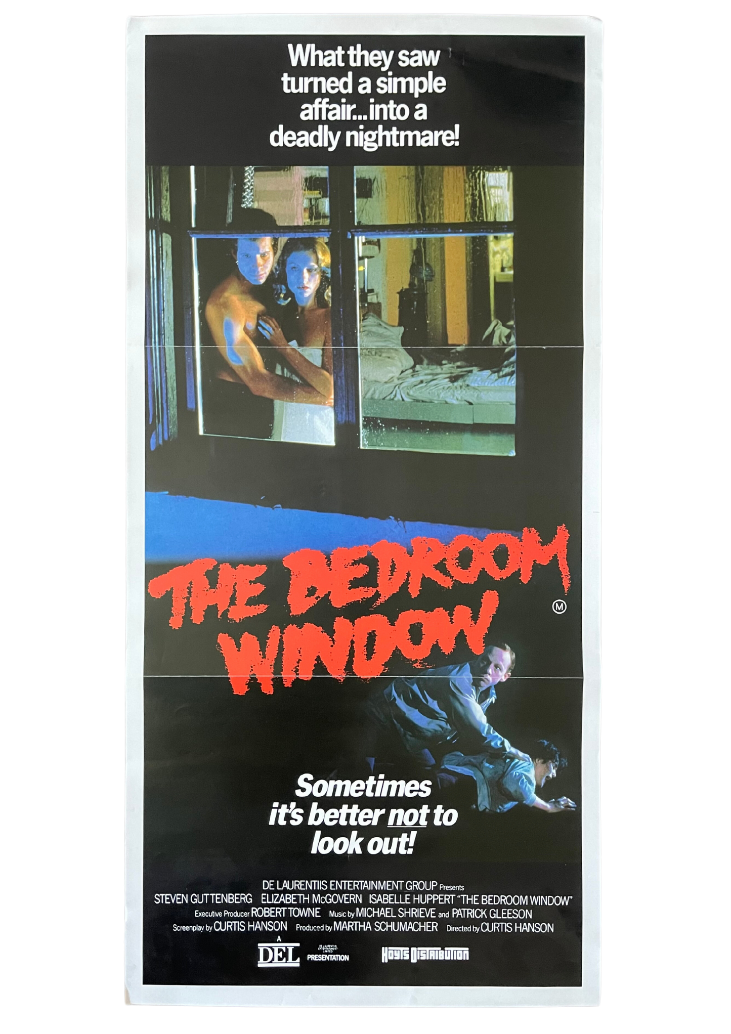 The Bedroom Window (1987) - Daybill