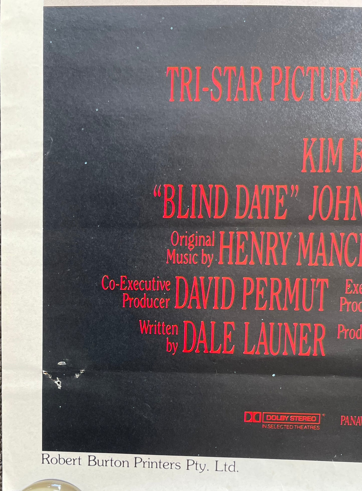 Blind Date (1987) - Daybill