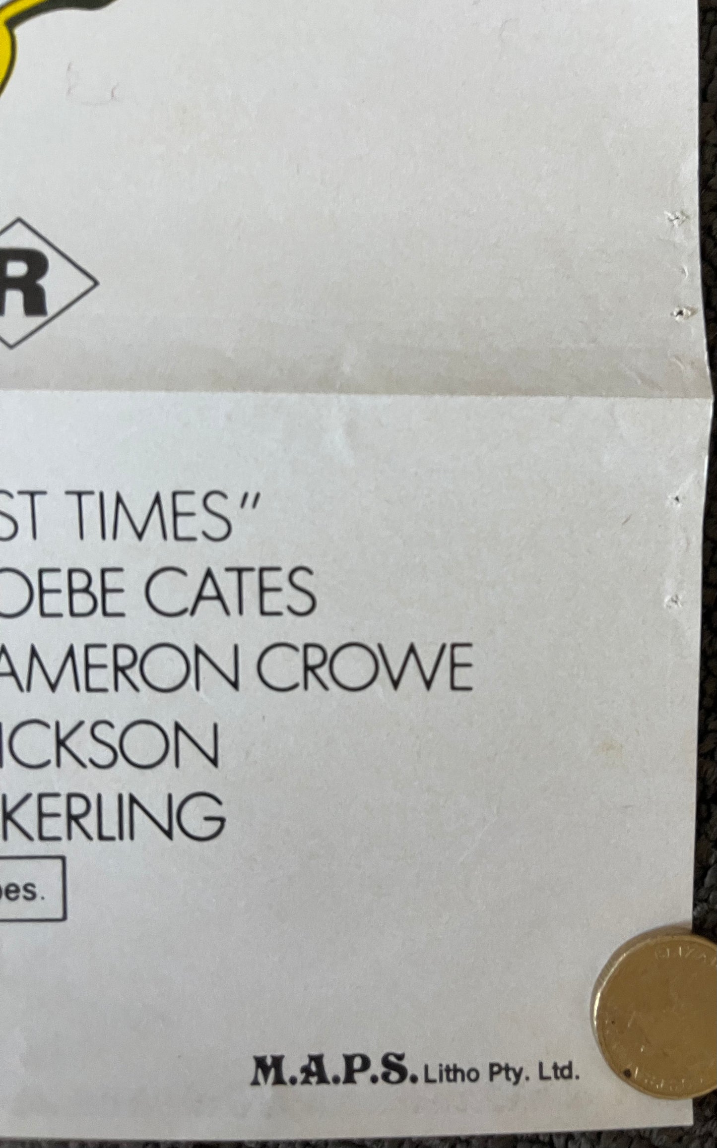 Fast Times (1982)- Daybill