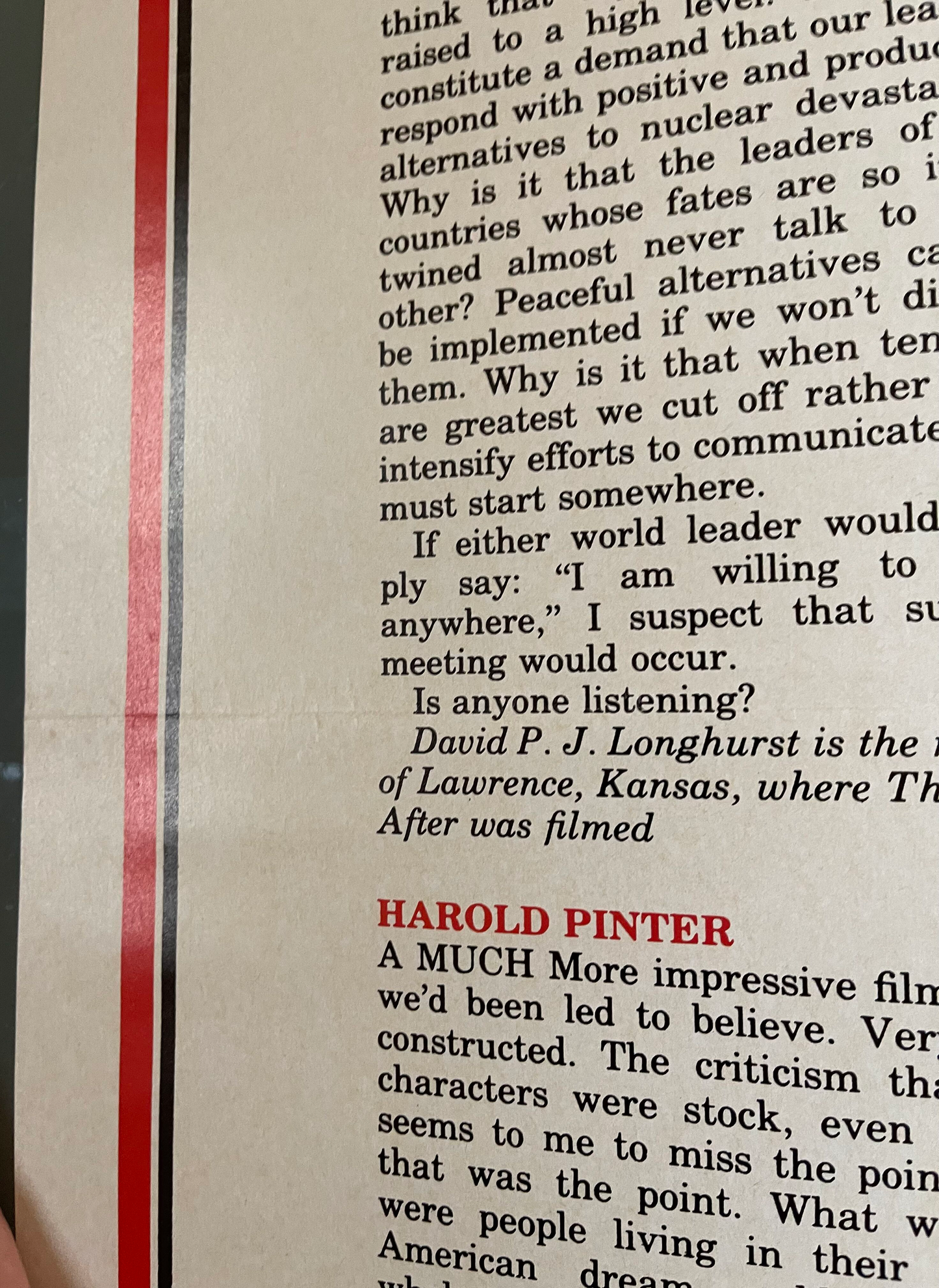 The Day After (1983) - One Sheet