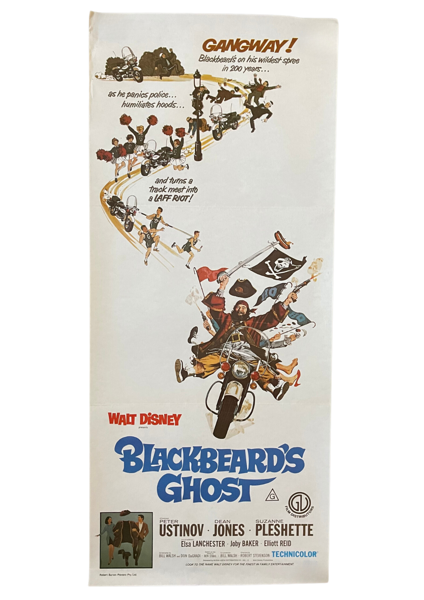 Blackbeard’s Ghost (1968) - Daybill