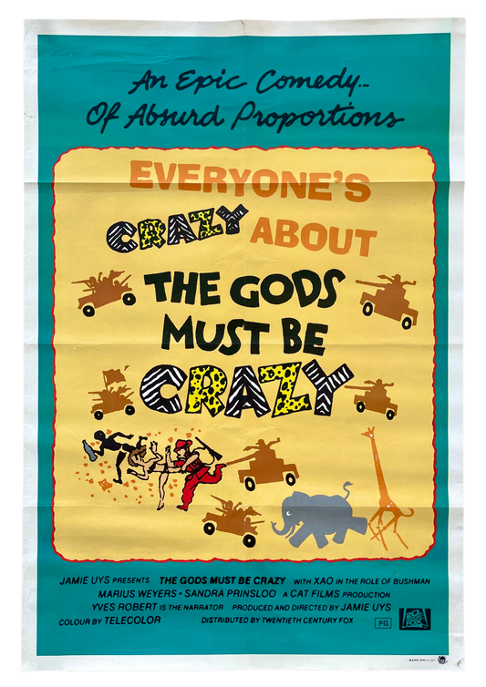 The Gods Must Be Crazy (1980) - One Sheet