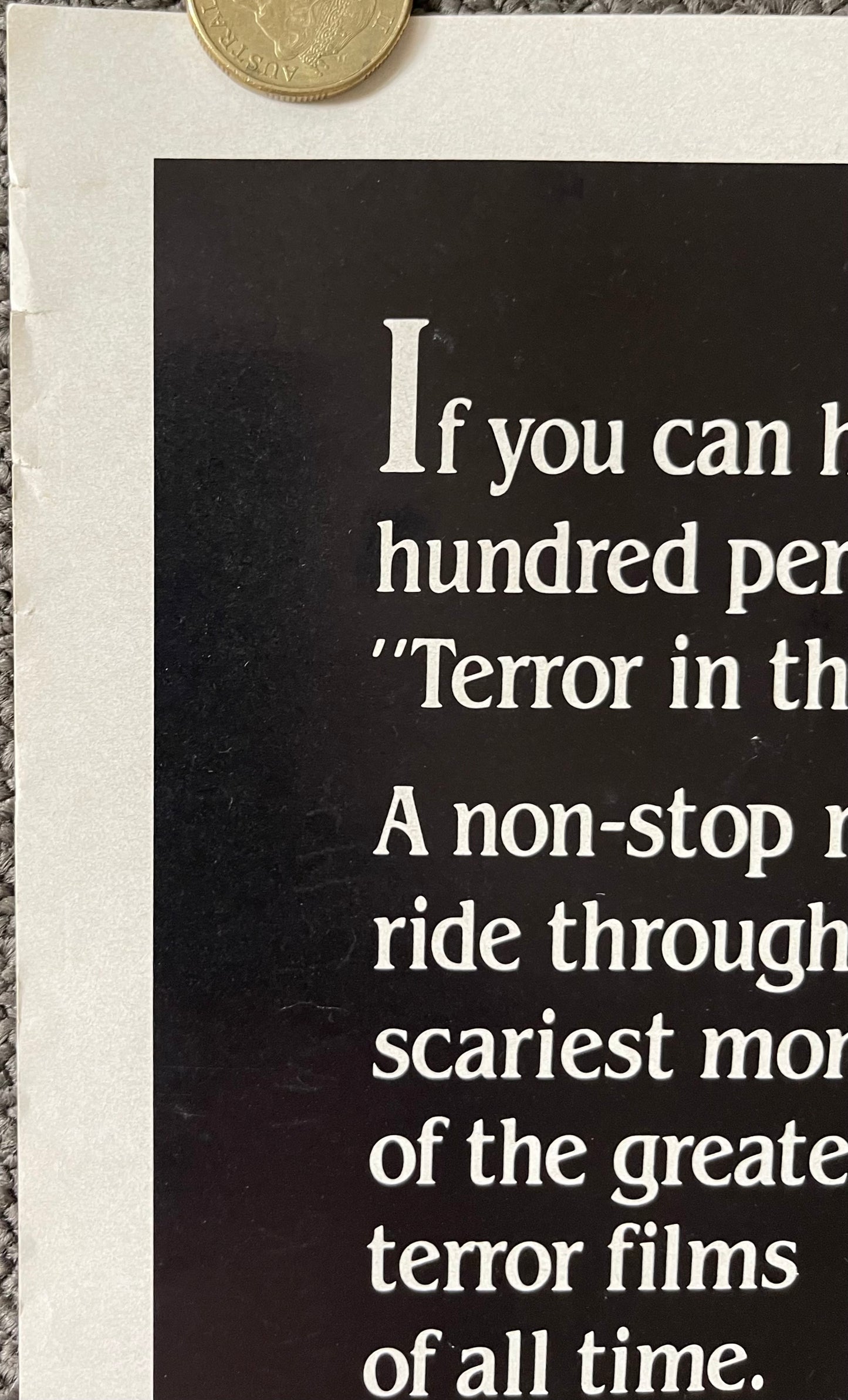 Terror In The Aisles (1984) - Daybill