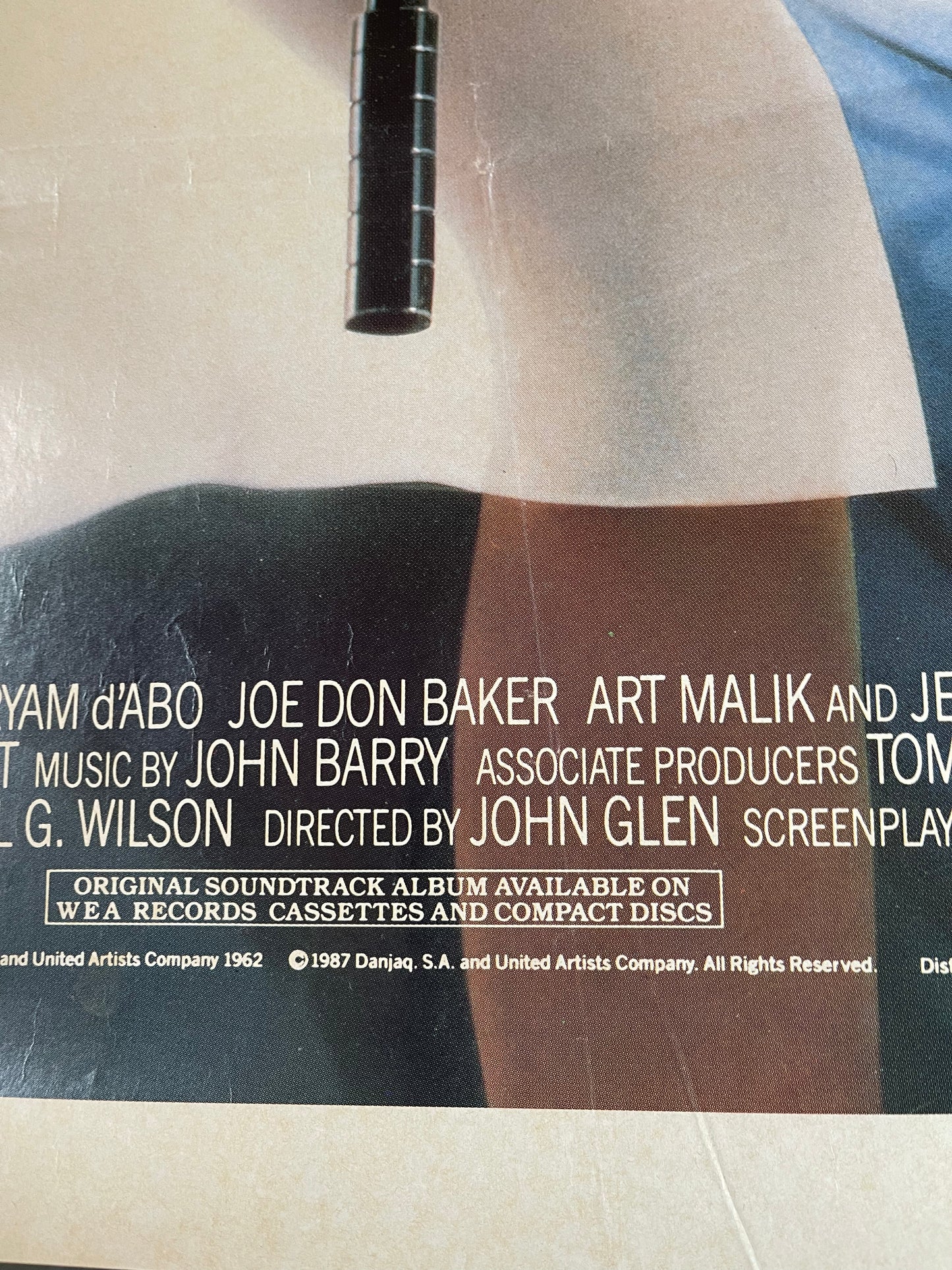 James Bond The Living Daylights (1987) Timothy Dalton - One Sheet