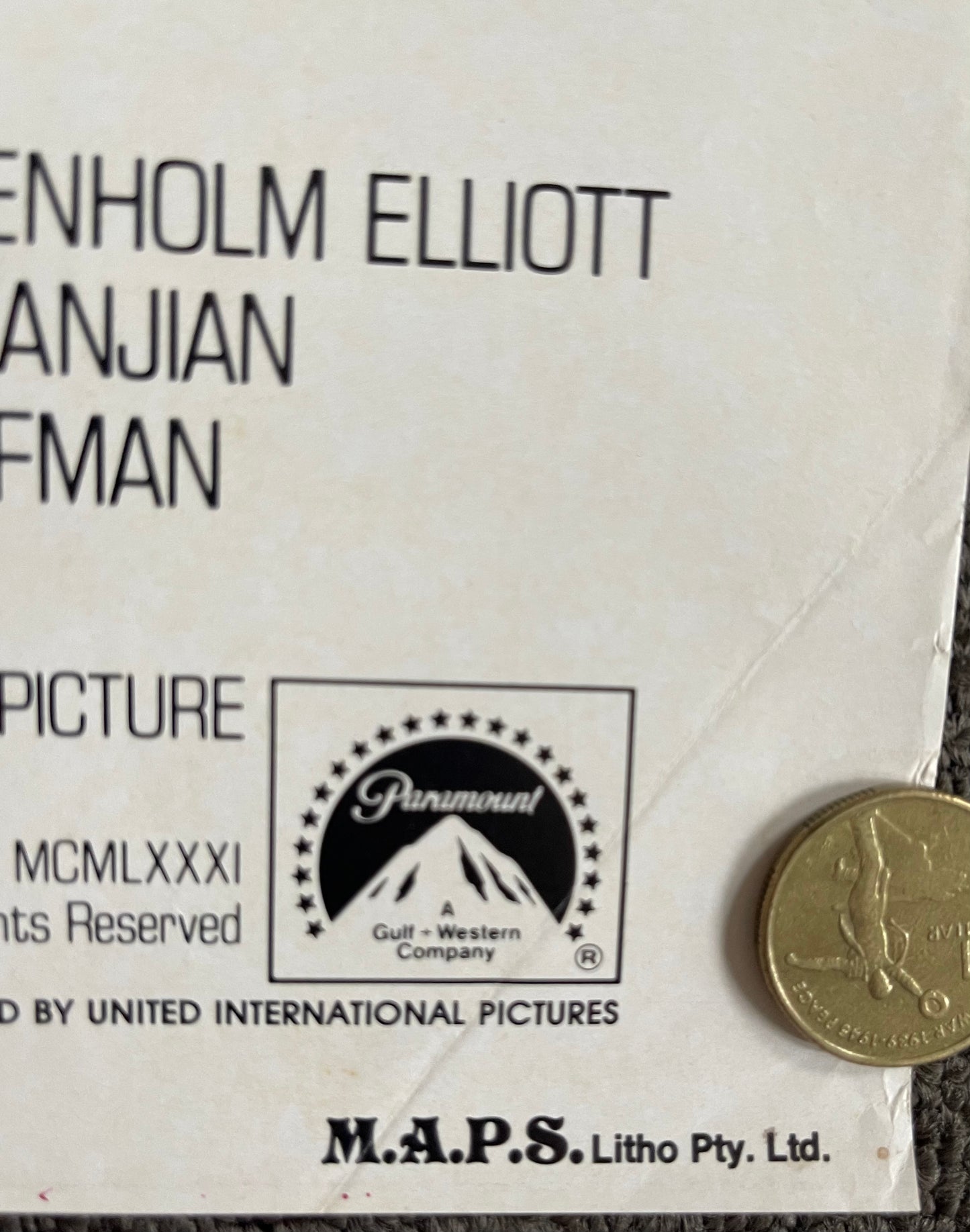 Raiders Of The Lost Ark (1981) - Daybill