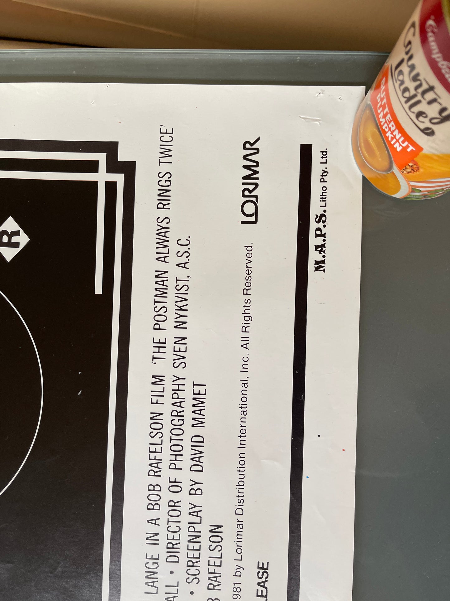 The Postman Always Rings Twice (1981) Jack Nicholson - One Sheet