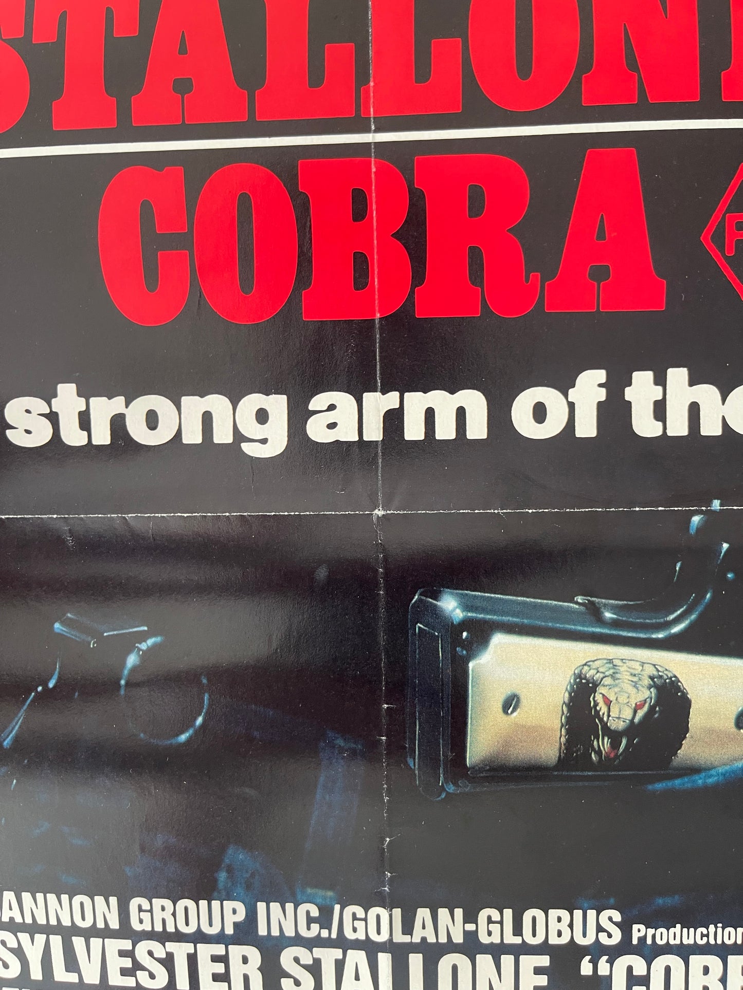 Cobra (1986) Sylvester Stallone - One Sheet