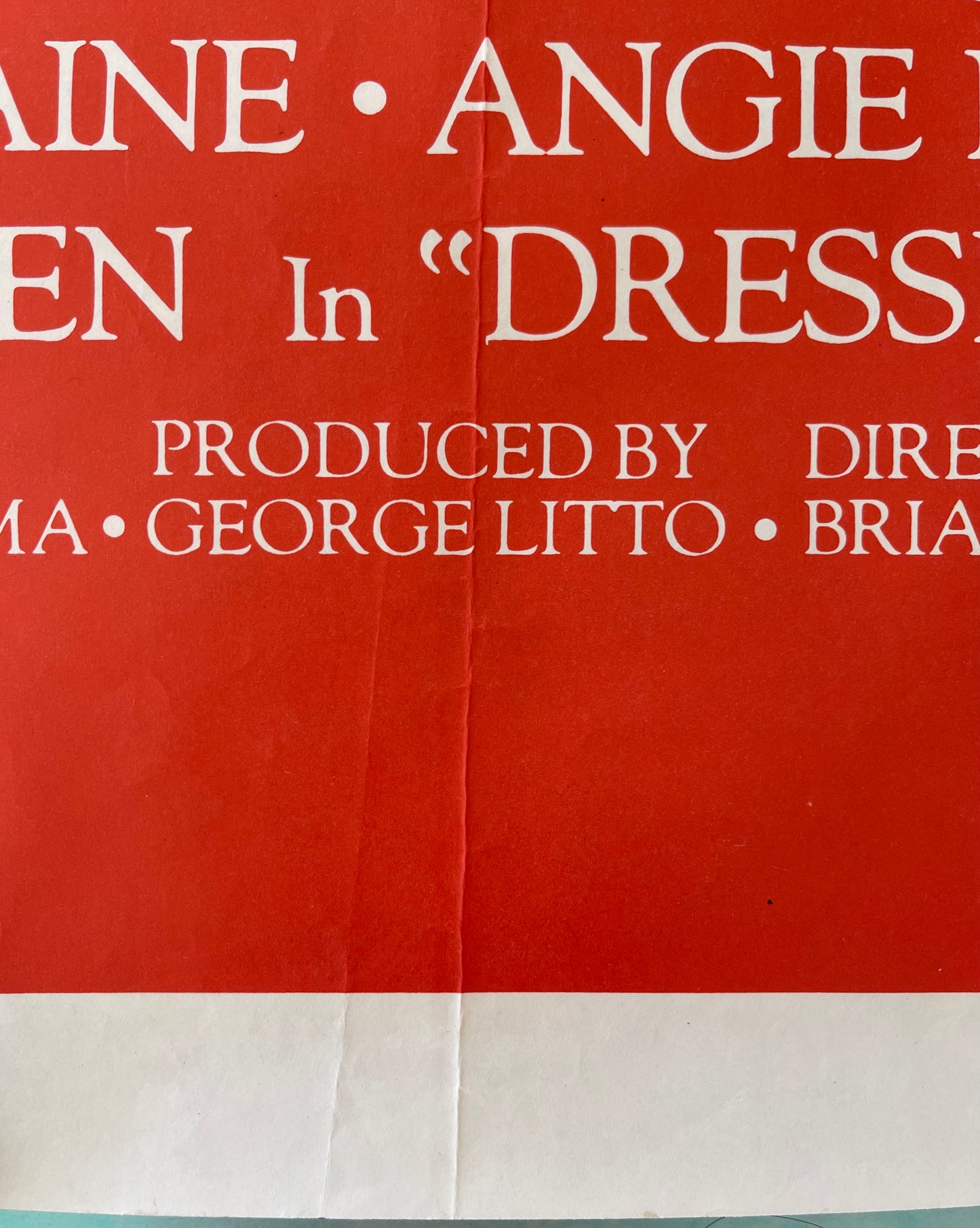 Dressed to Kill (1980) - One Sheet