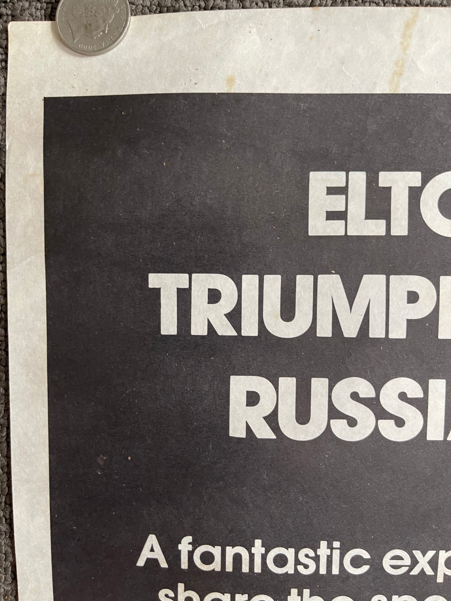 To Russia... With Elton (1979) - Daybill