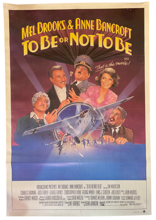 To Be Or Not To Be (1986) Mel Brooks - One Sheet