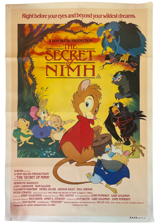 The Secret Of NIMH (1982) - One Sheet