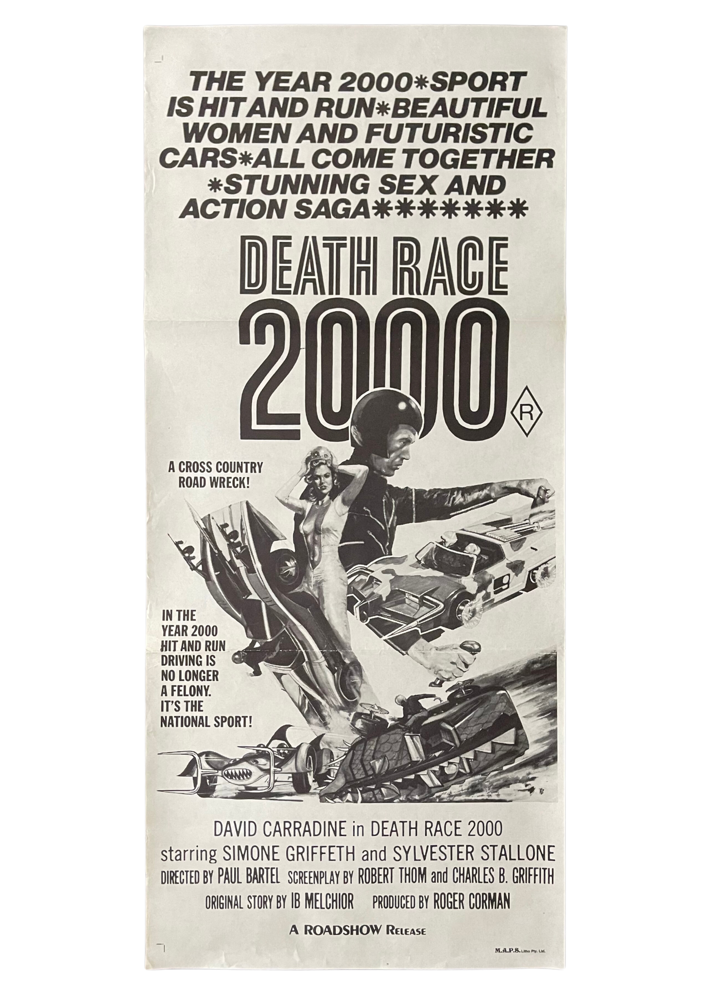 Death Race 2000 (1975) - Daybill