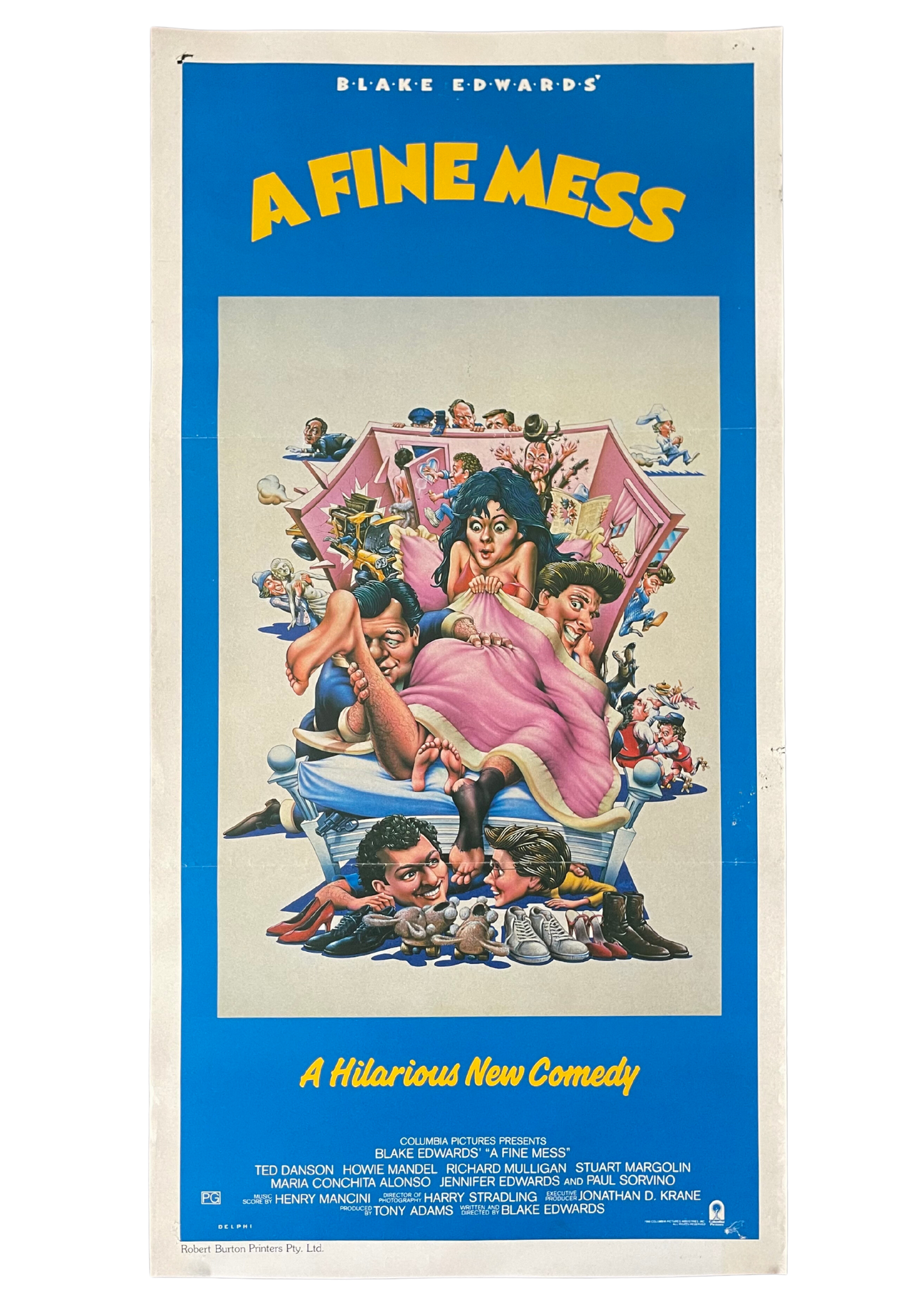 A Fine Mess (1986) - Daybill