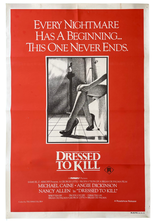 Dressed to Kill (1980) - One Sheet
