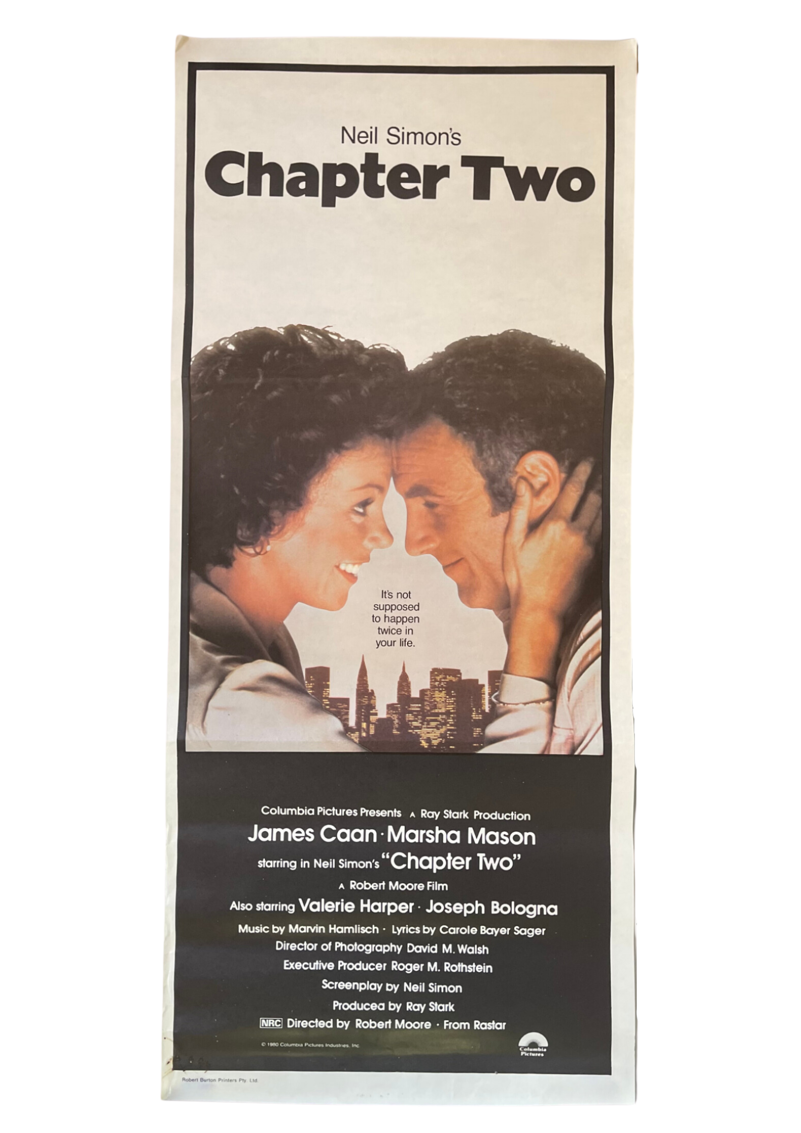 Neil Simon Chapter Two Script Neil Simon's Chapter Two (1979) - Daybill – Vintage Posters AU