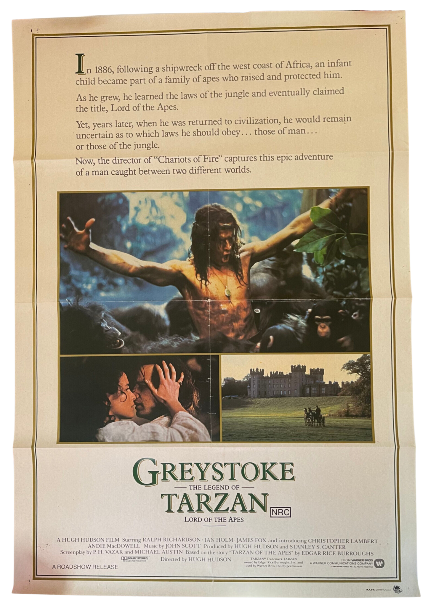 Greystoke: The Legend Of Tarzan, Lord of the Apes (1984) - One Sheet