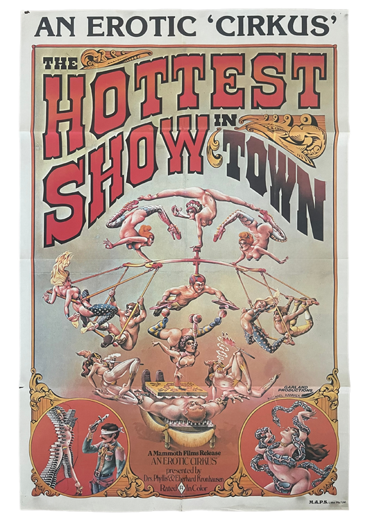 An Erotic 'Cirkus' The Hottest Show in Town (1974) - One Sheet