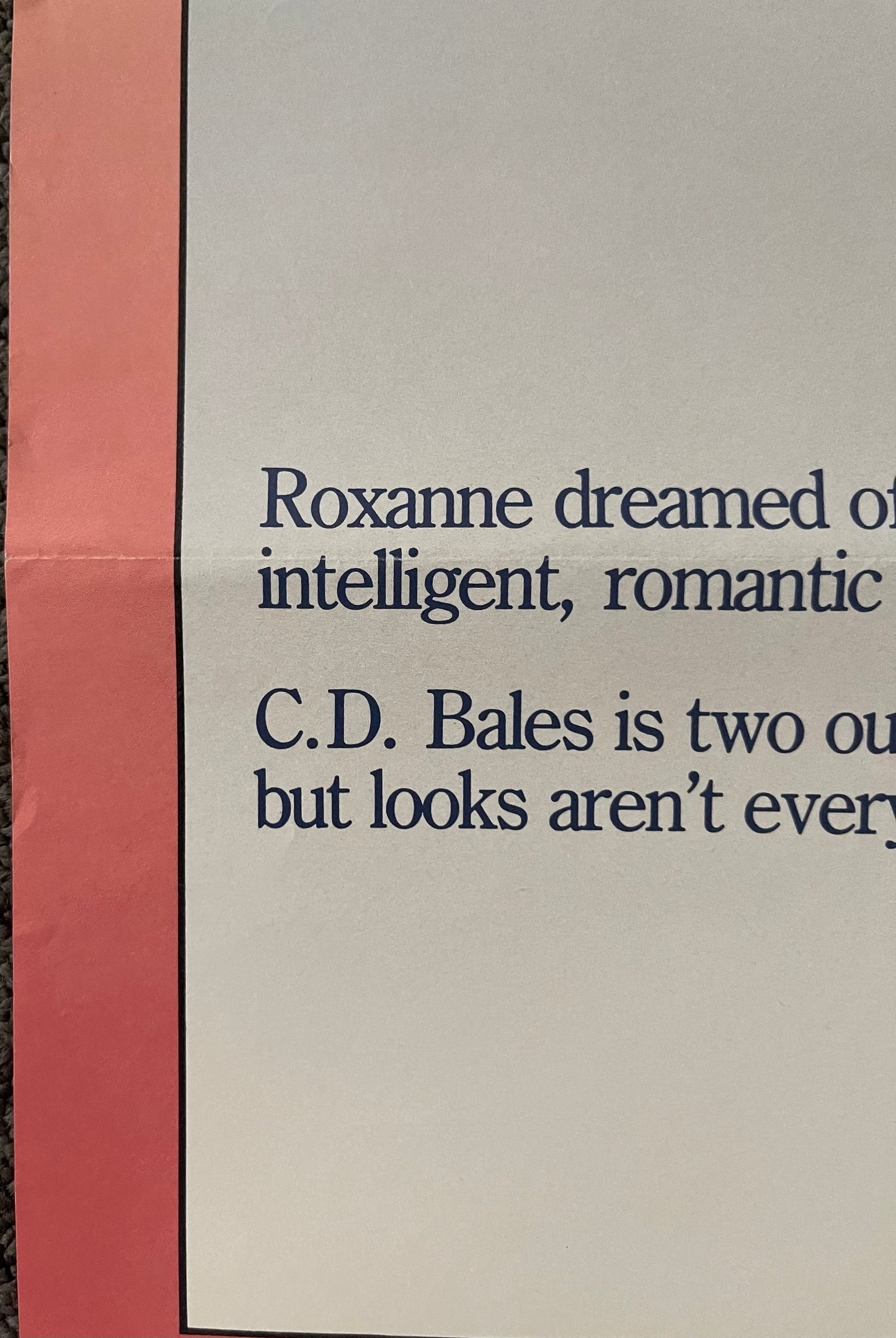 Roxanne (1987) - Daybill