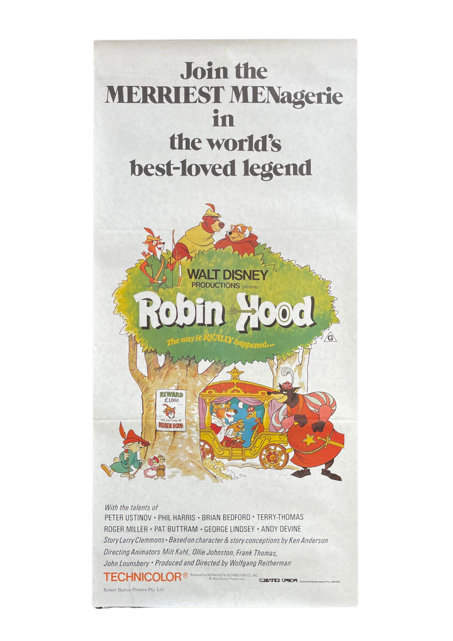 Robin Hood (1973) - Daybill