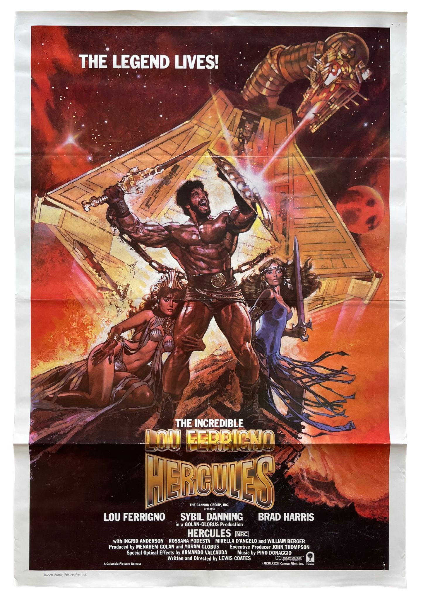 Hercules (1983) Lou Ferrigno - One Sheet