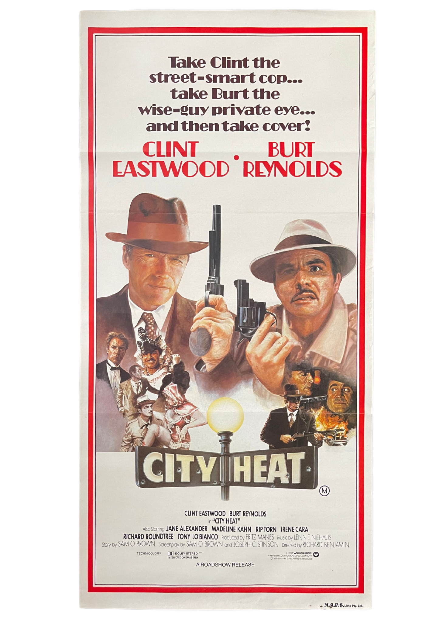 City Heat (1981) Clint Eastwood Burt Reynolds - Daybill
