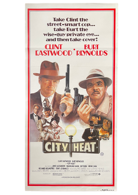 City Heat (1981) Clint Eastwood Burt Reynolds - Daybill